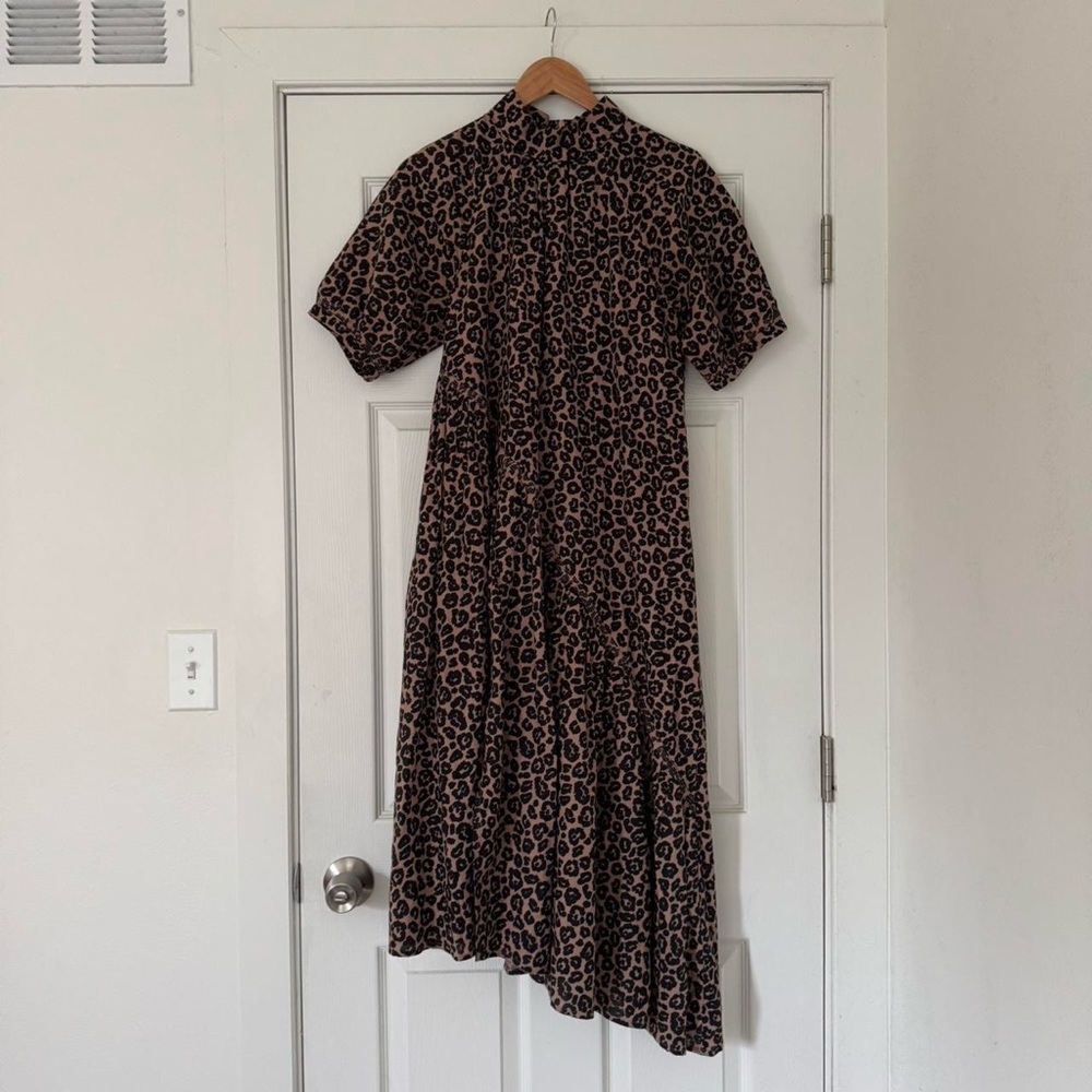 Maria Stanley Georgia Dress - Leopard Print Midi Dress